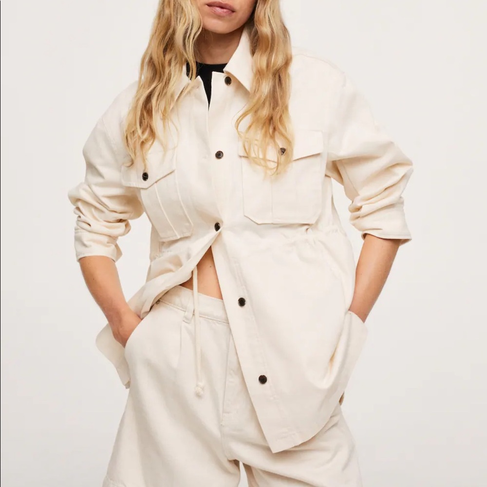 NWT Mango Chest Pocket Overshirt